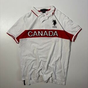 White U.S. Polo Assn. Canada Polo Shirt - XL